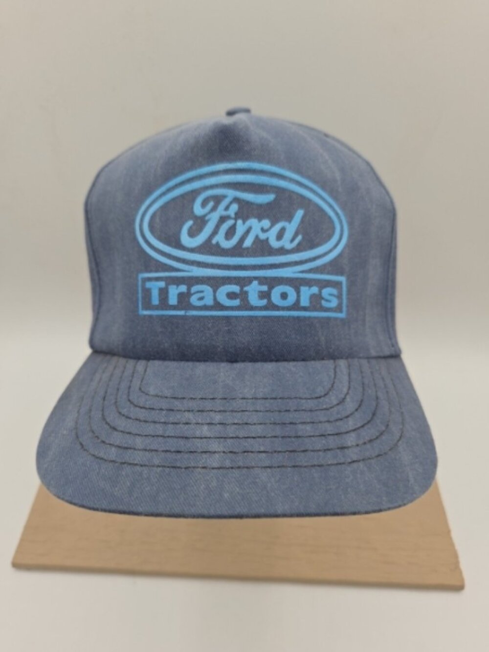 Ford Tractors Snapback Hat Blue Denim Embroidered Adjustable
